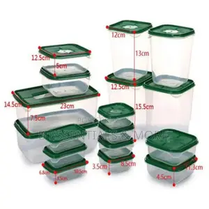17pcs Set of Plastic Storage Containers