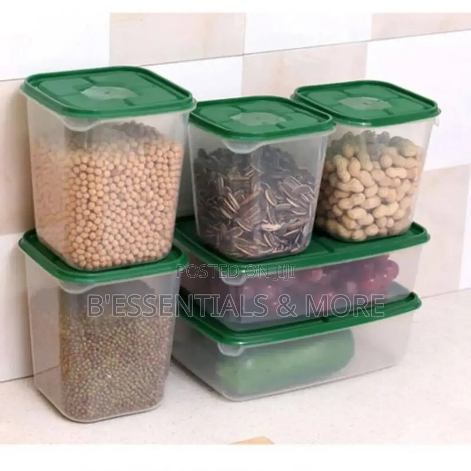 17pcs Set of Plastic Storage Containers