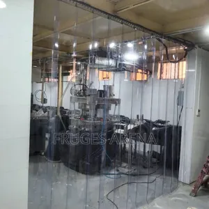 Photo - Transparent Blue PVC Curtains for Warehouses
