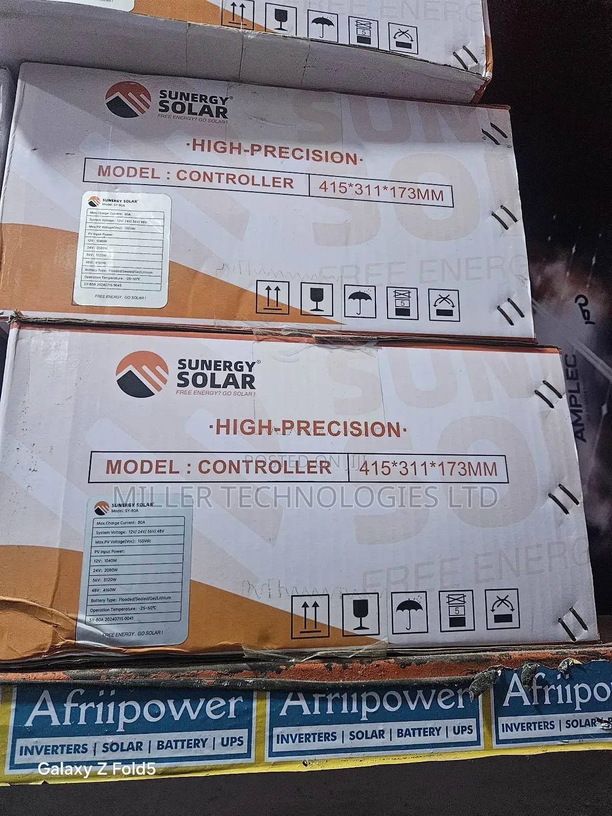 80a 12v 24v 36v 48v Sunergy Charge Controller MPPT