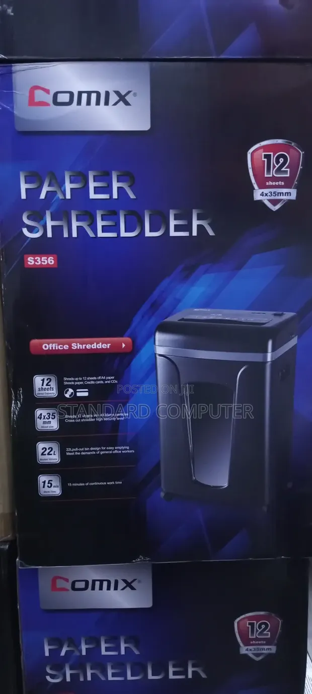 Comix Shredder S356 for sale - STANDARD COMPUTER TECHNOLOGY 