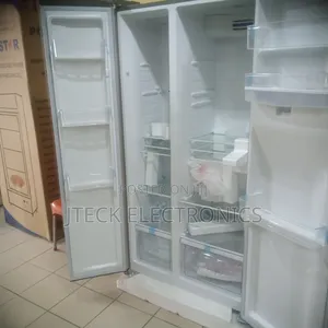 Polyester Double Door Fridge With Dispenser