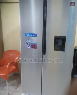 Polyester Double Door Fridge With Dispenser