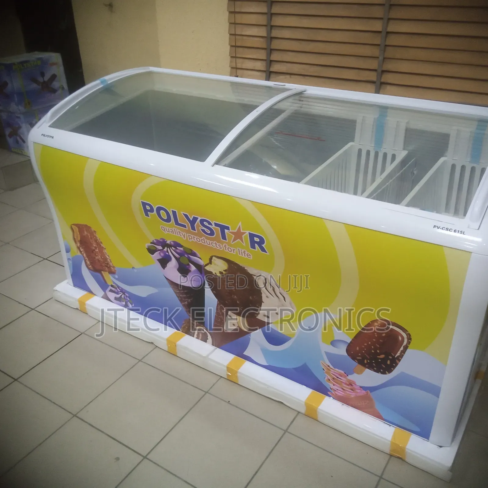Polyester Showcase Ice Cream Freezer