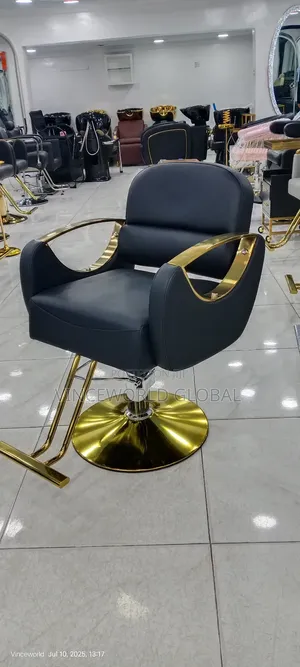 Salon Chair Mf-04 Black Gold