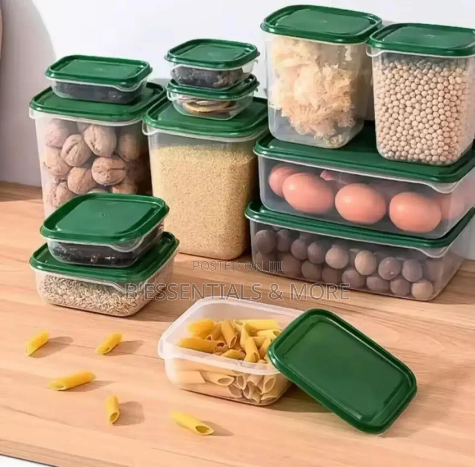 17pcs Set of Plastic Storage Containers