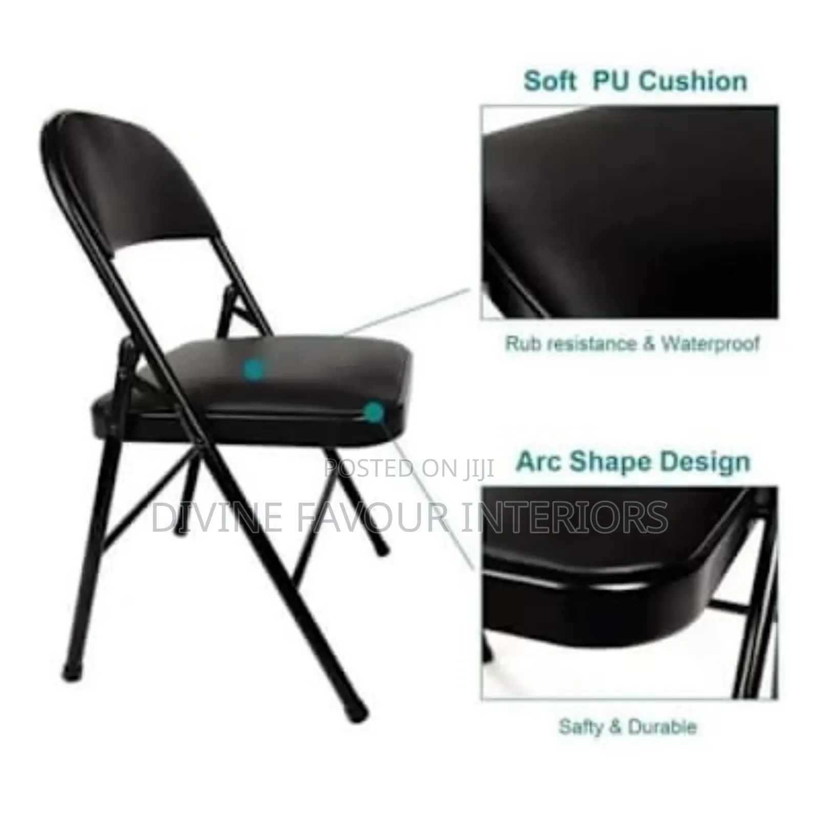 Foldable Chair - Black