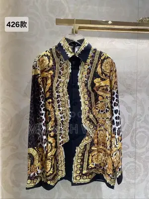 Photo - Luxury Versace Shirts for Men Animal Skin Design