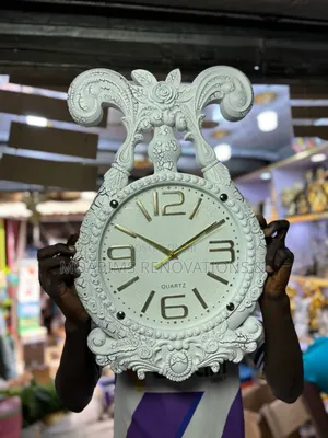 Tusk Wall Clock - Gold / White