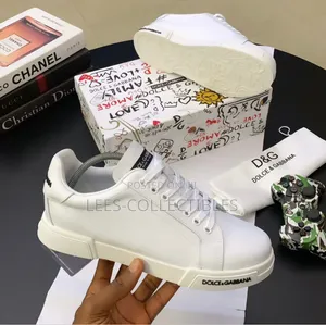 Tip Quality White Dolce and Gabbana Sneakers
