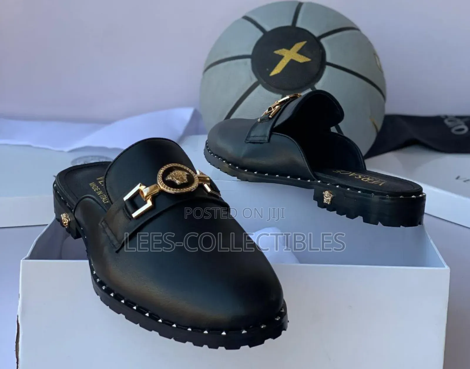 Best Quality Leather Versace Half Shoes