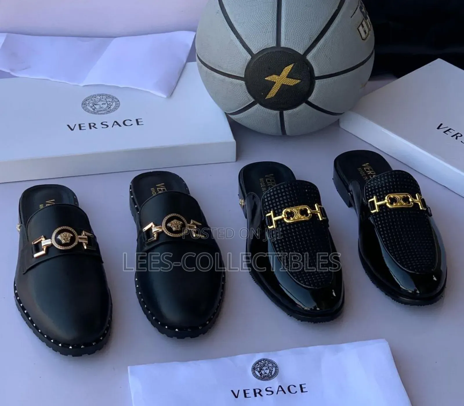 Best Quality Leather Versace Half Shoes