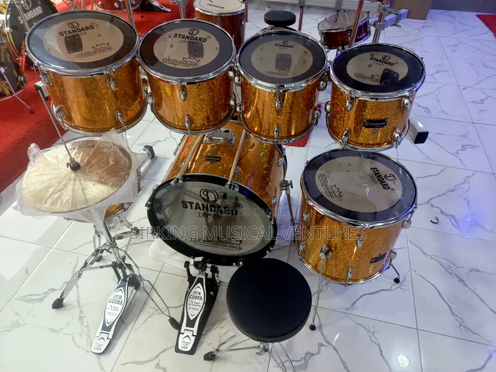 7pcs Standard Japan Drum Set With Rack