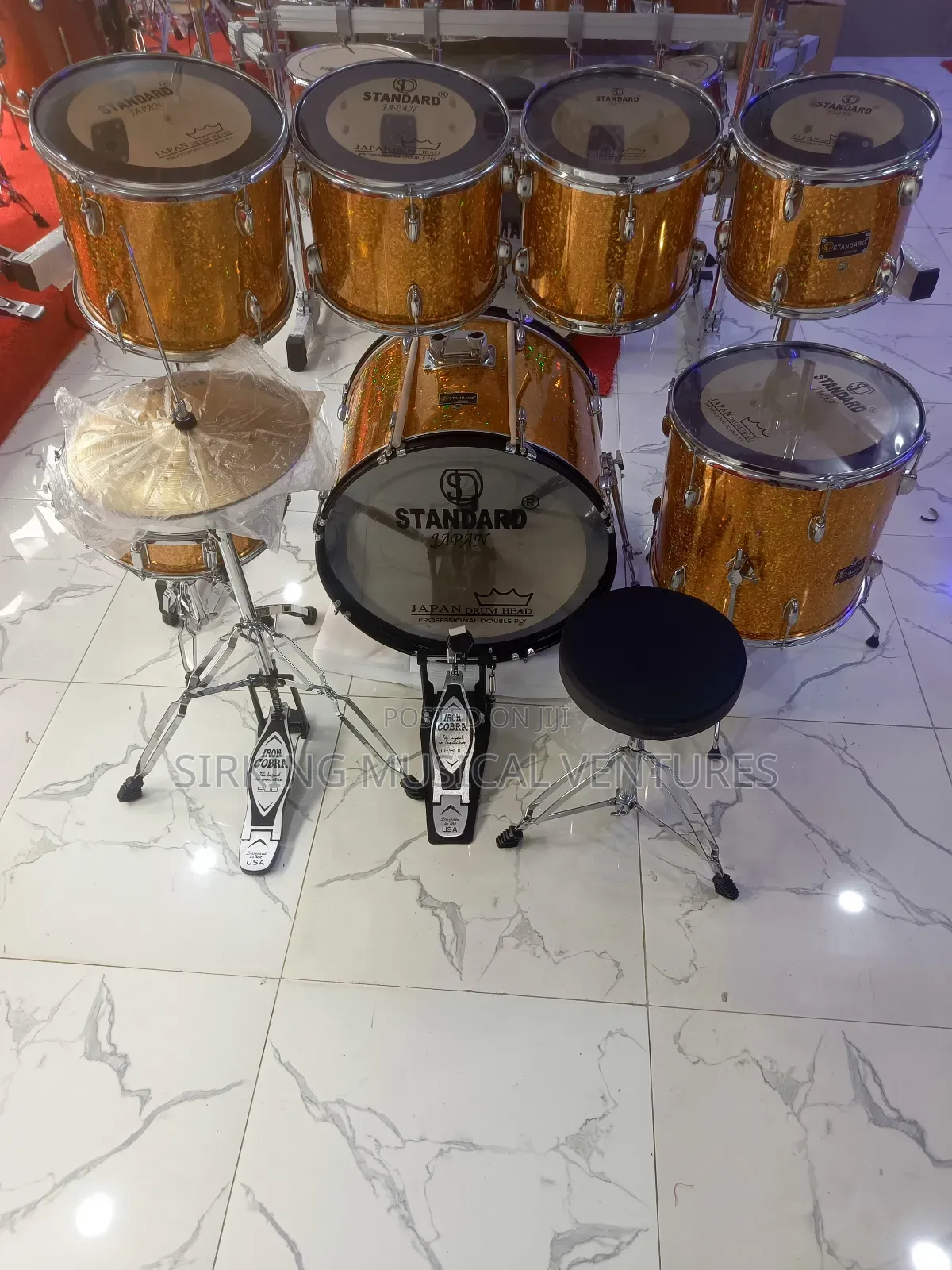 7pcs Standard Japan Drum Set With Rack