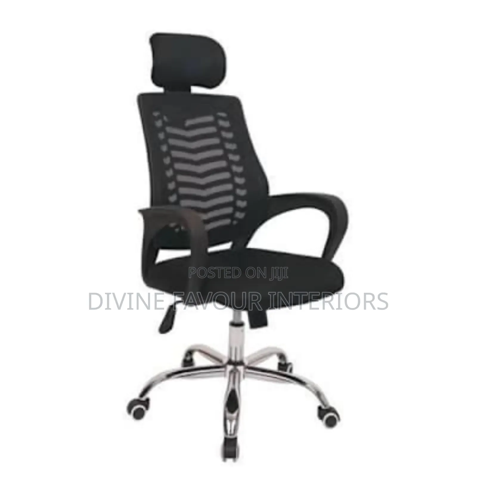 Headrest Victory Office Chair- Black