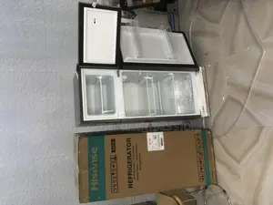 New Hisense 124liters Double Door Refrigerator Top Freezer