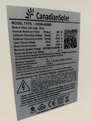 450w Canadian Solar Panel