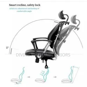 Kidney Leather Chair With Headrest