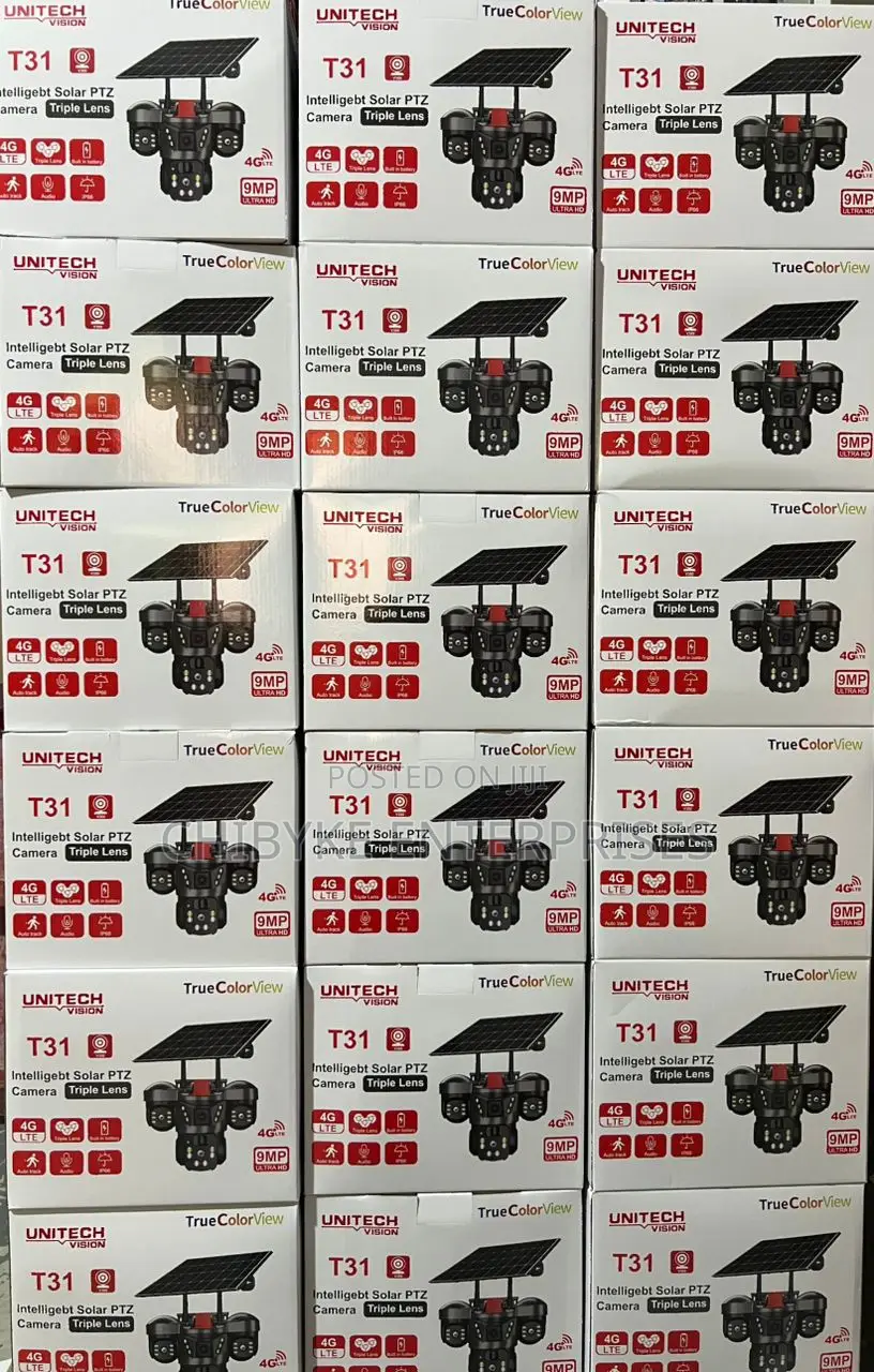 Hd Intelligent Solar PTZ Camera, Triple Lens