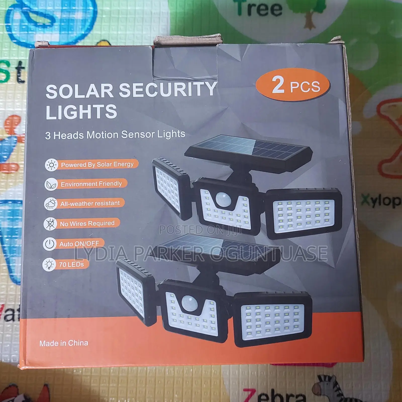 2 Pieces of 3 Heads Solar Lights