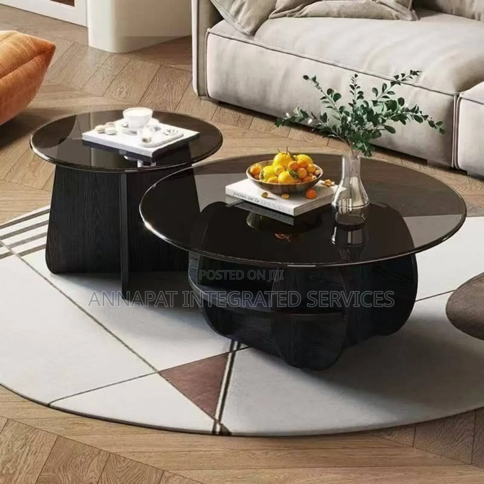 Nodic Twin Glass Table