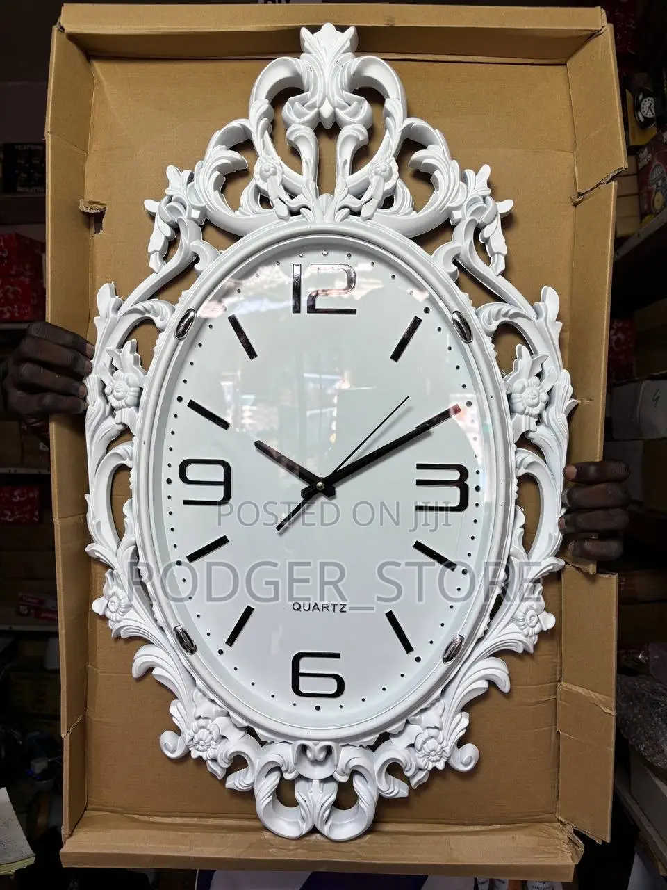 Victorian Wall Clock- White . A Statement Wall Clock