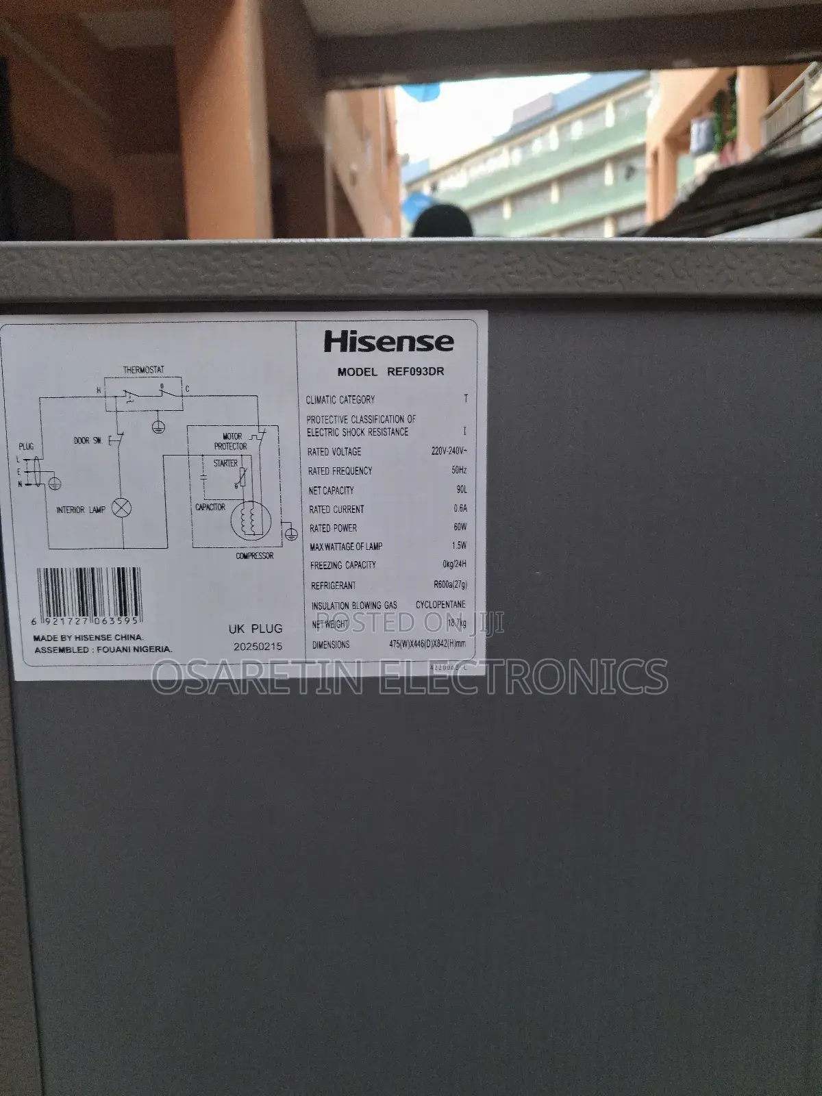 Hisense Refrigerator Single Door