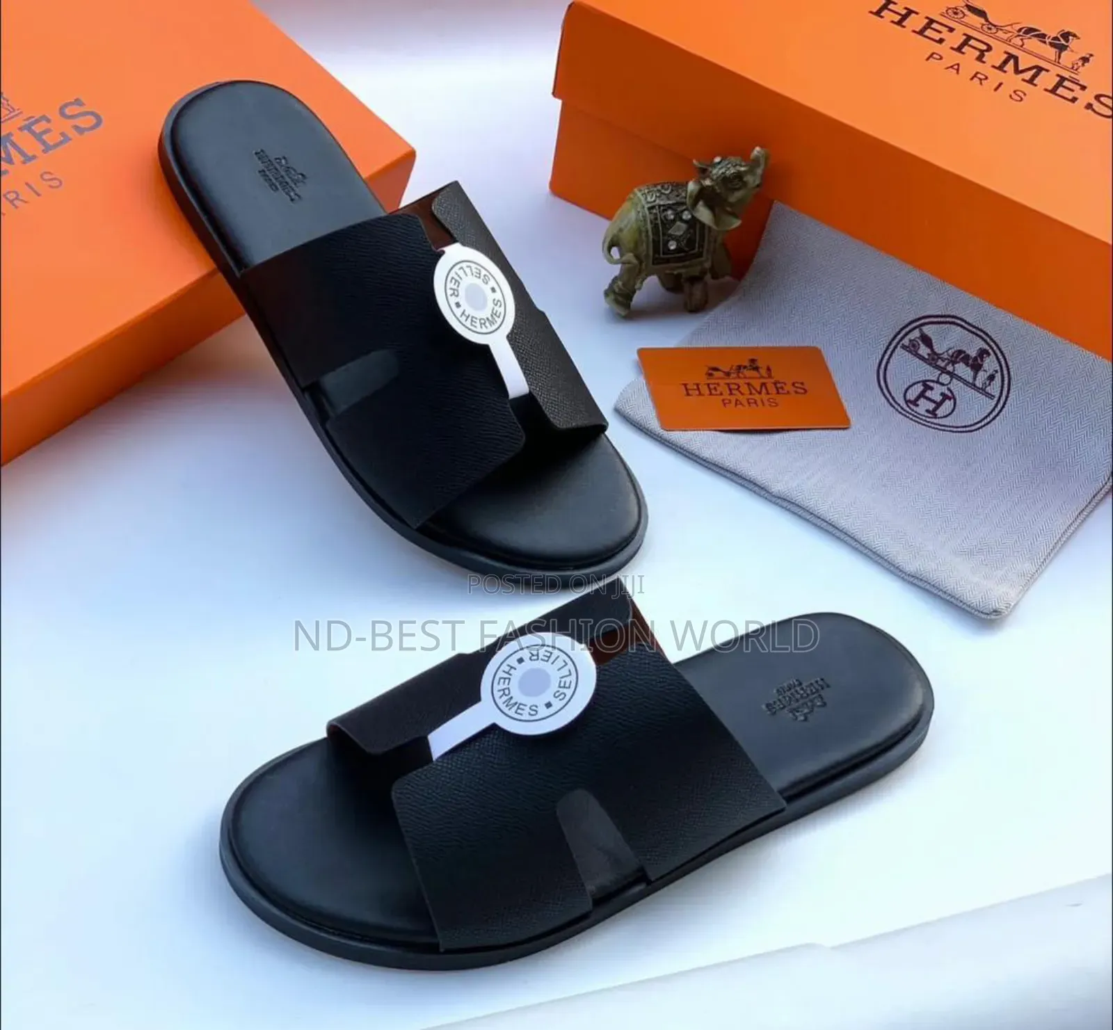 Brown Leather Slippers
