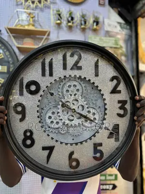 Glitter Clock With Rotor Gears . A High End Wall Clock .