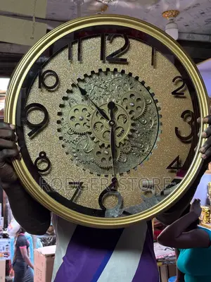 Glitter Clock With Rotor Gears . A High End Wall Clock .