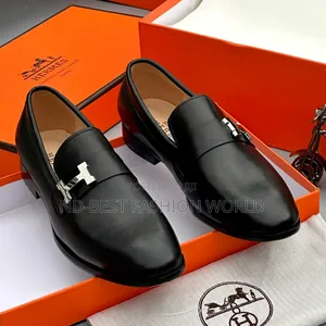 Black Leather Men's Shoes