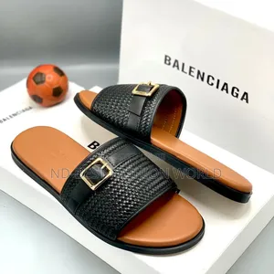 Black Balaciaga Quality Slippers