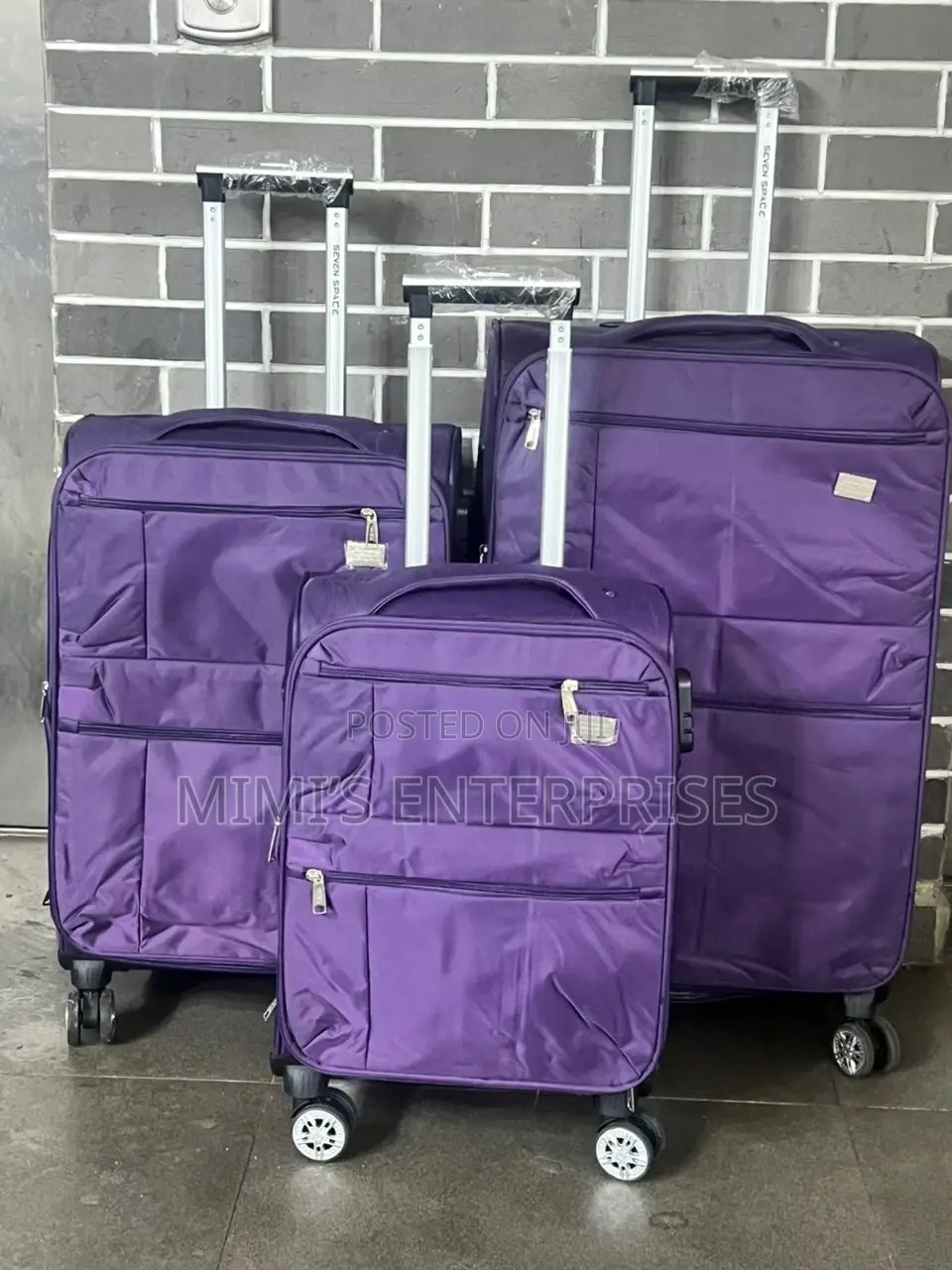 Spacious Fabric Luggage Set