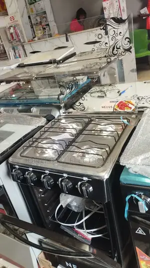 Nexus Gas Cooker 50x50 4 Gas Burner Black GCCR-Nx
