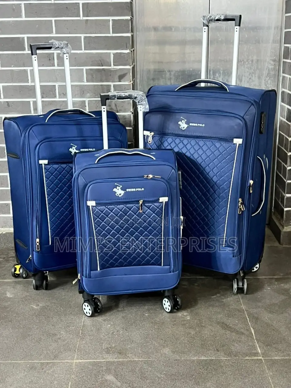 No Basic Luggage Set Fabric