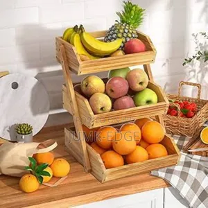 3 Layers Wooden Fruit Basket