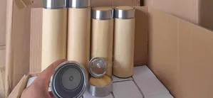 Led Wooden Temperature Display Bottle