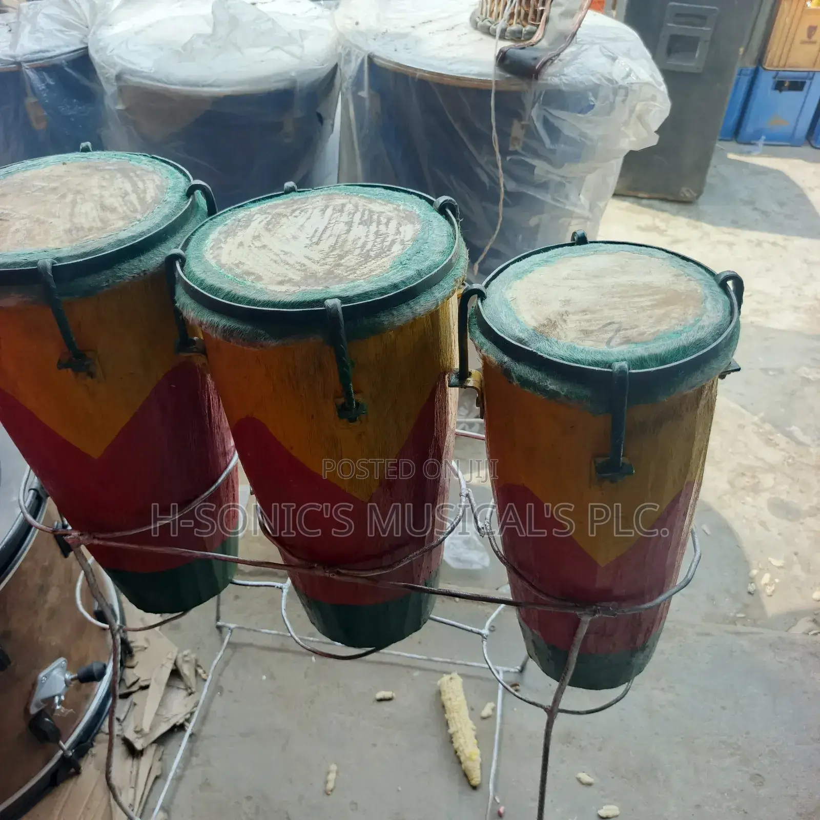 Local Conga Drum (Igba) 3 Set Wood