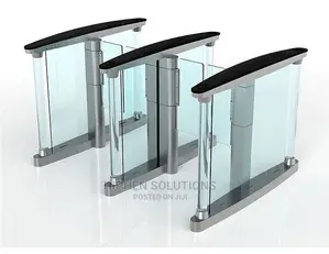 Rfid Reader Automatic Turnstiles Steady Run Servo Motor Speed Gates