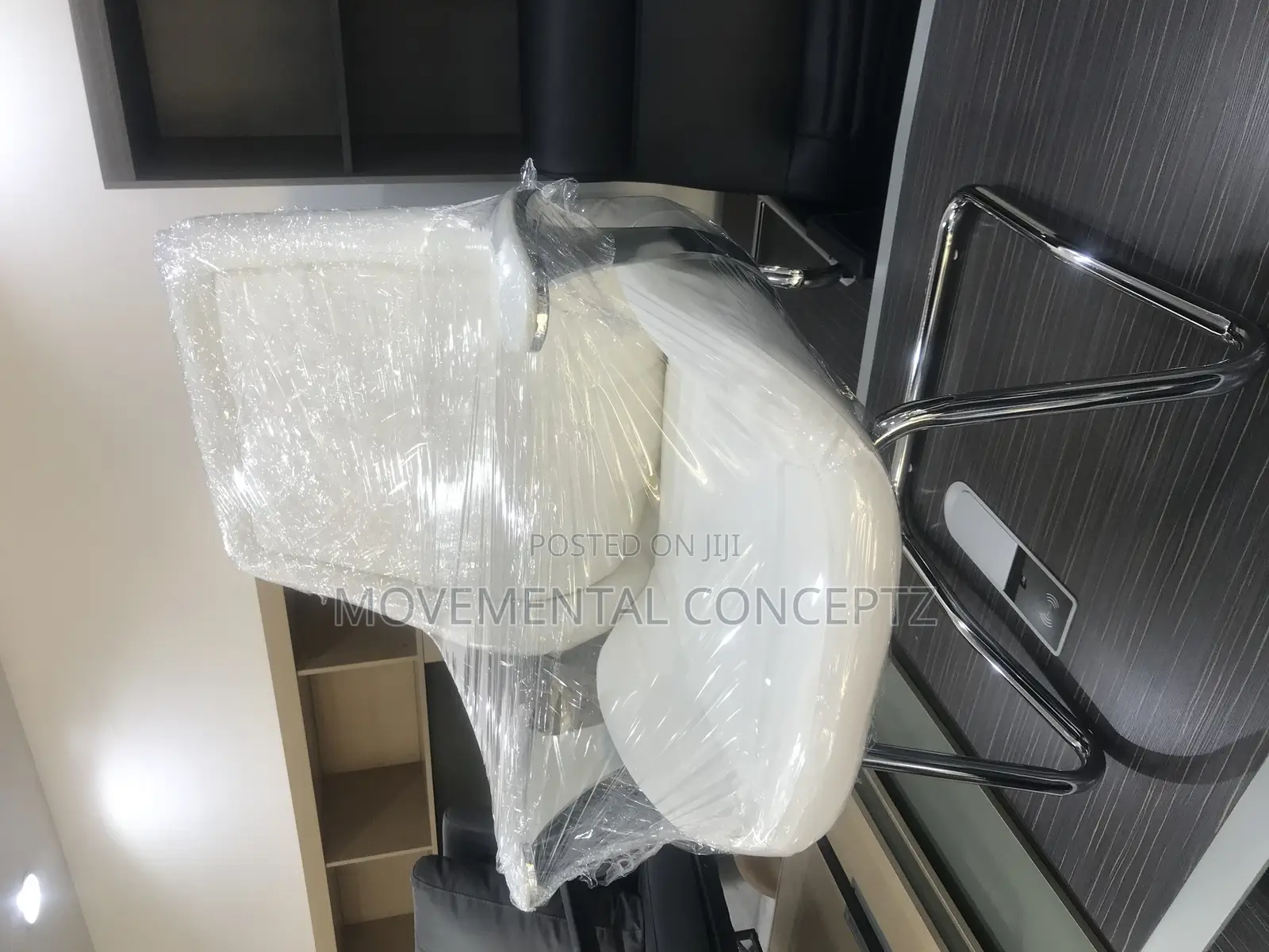 White Executive Leather Visitors Chairs