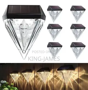 Photo - Clear Crystal Solar Wall Light