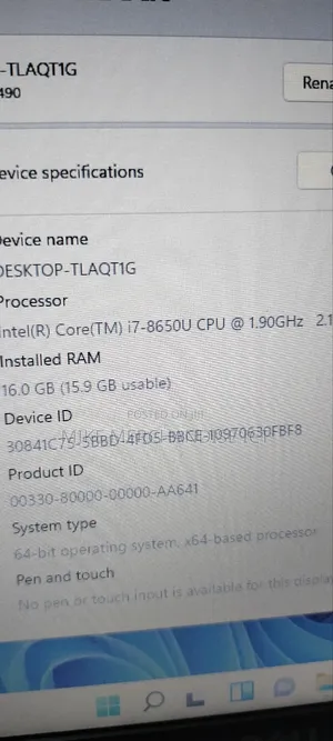 Laptop Dell Latitude 7490 8GB Intel Core i7 SSD 128GB