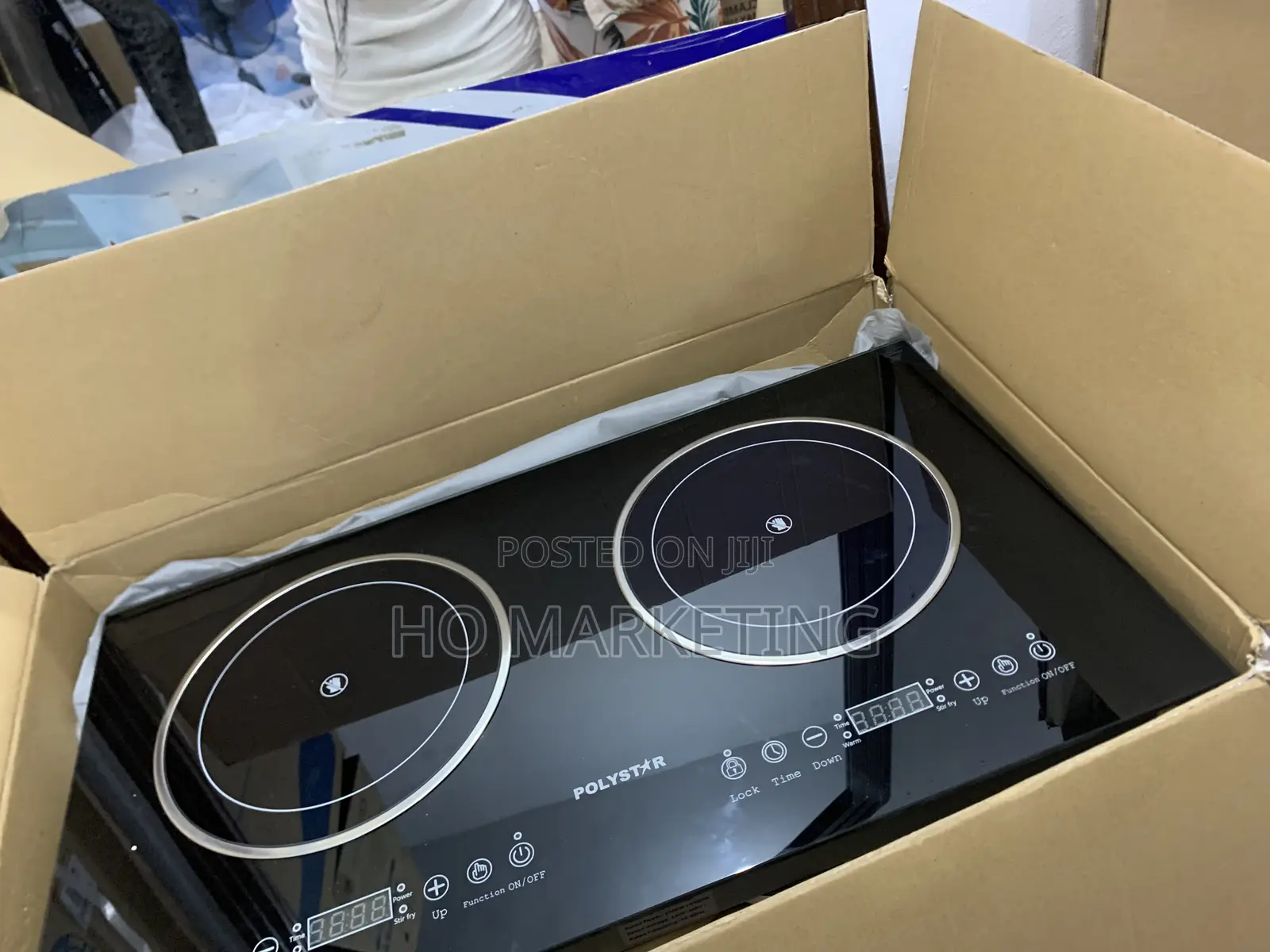 Stylish Polystar Glass Top Cooker – Double Electric Burners