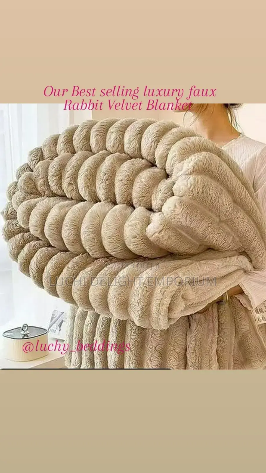 Luxuriously Soft Fluffy Fur Rabbit Blanket Available!