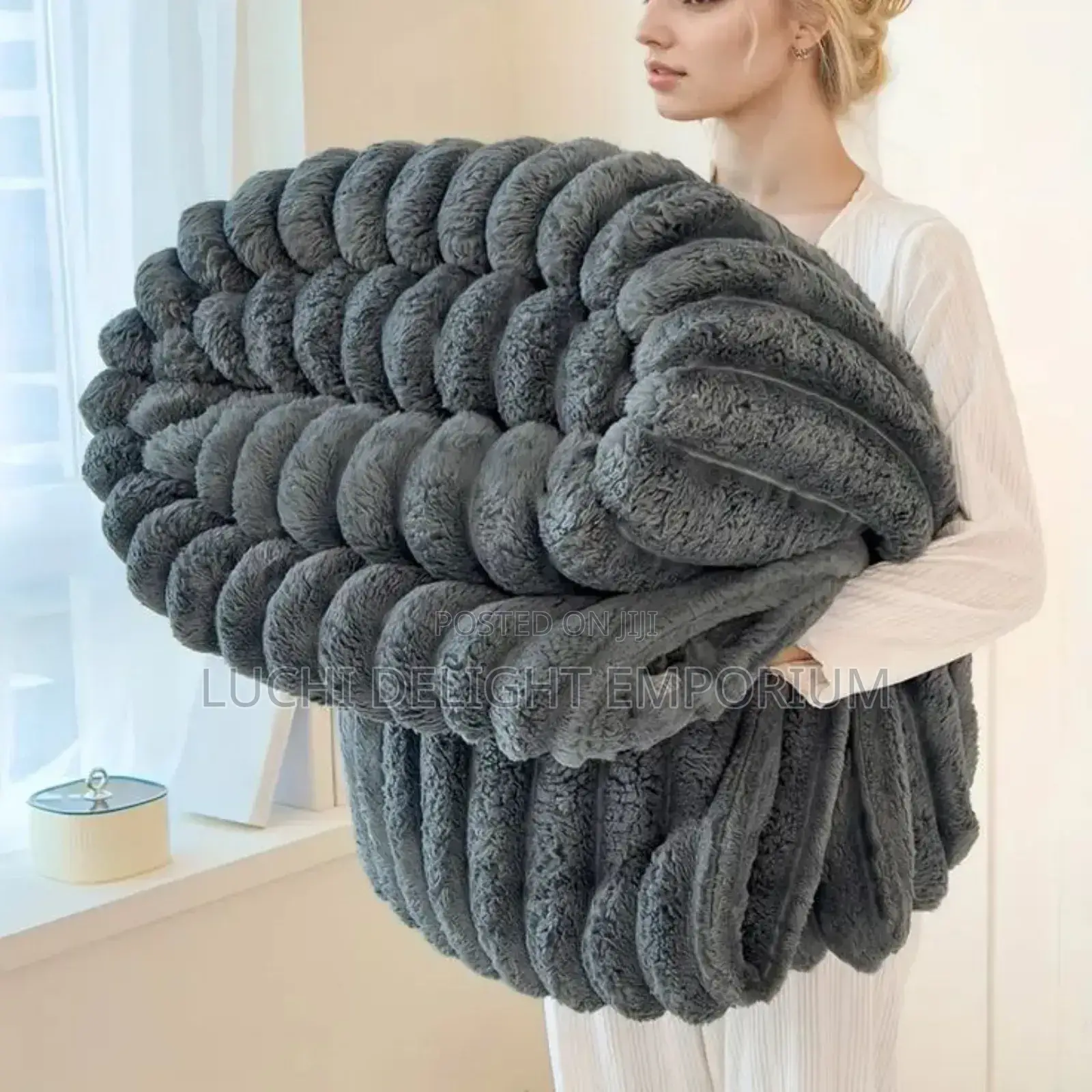 Luxuriously Soft Fluffy Fur Rabbit Blanket Available!