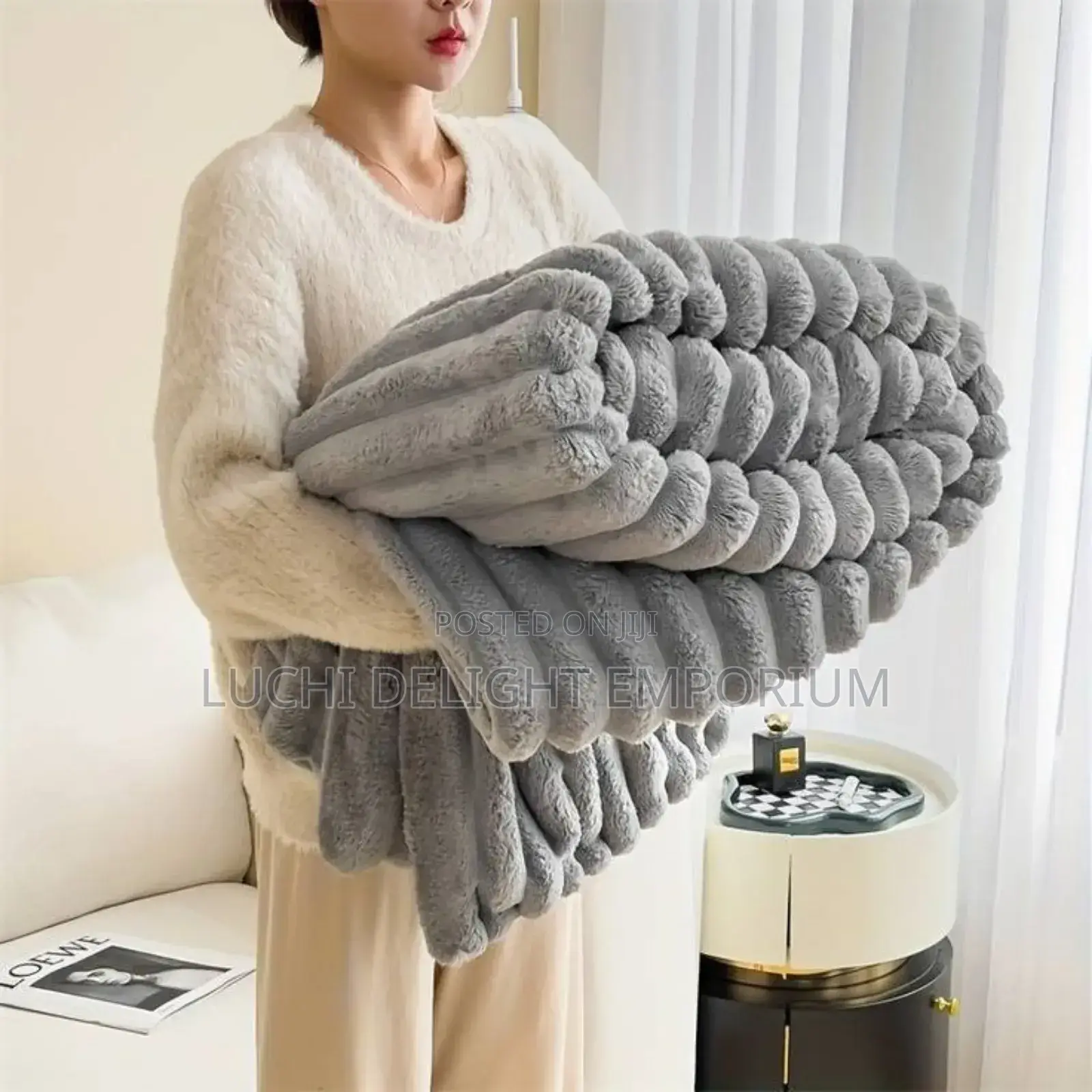Luxuriously Soft Fluffy Fur Rabbit Blanket Available!