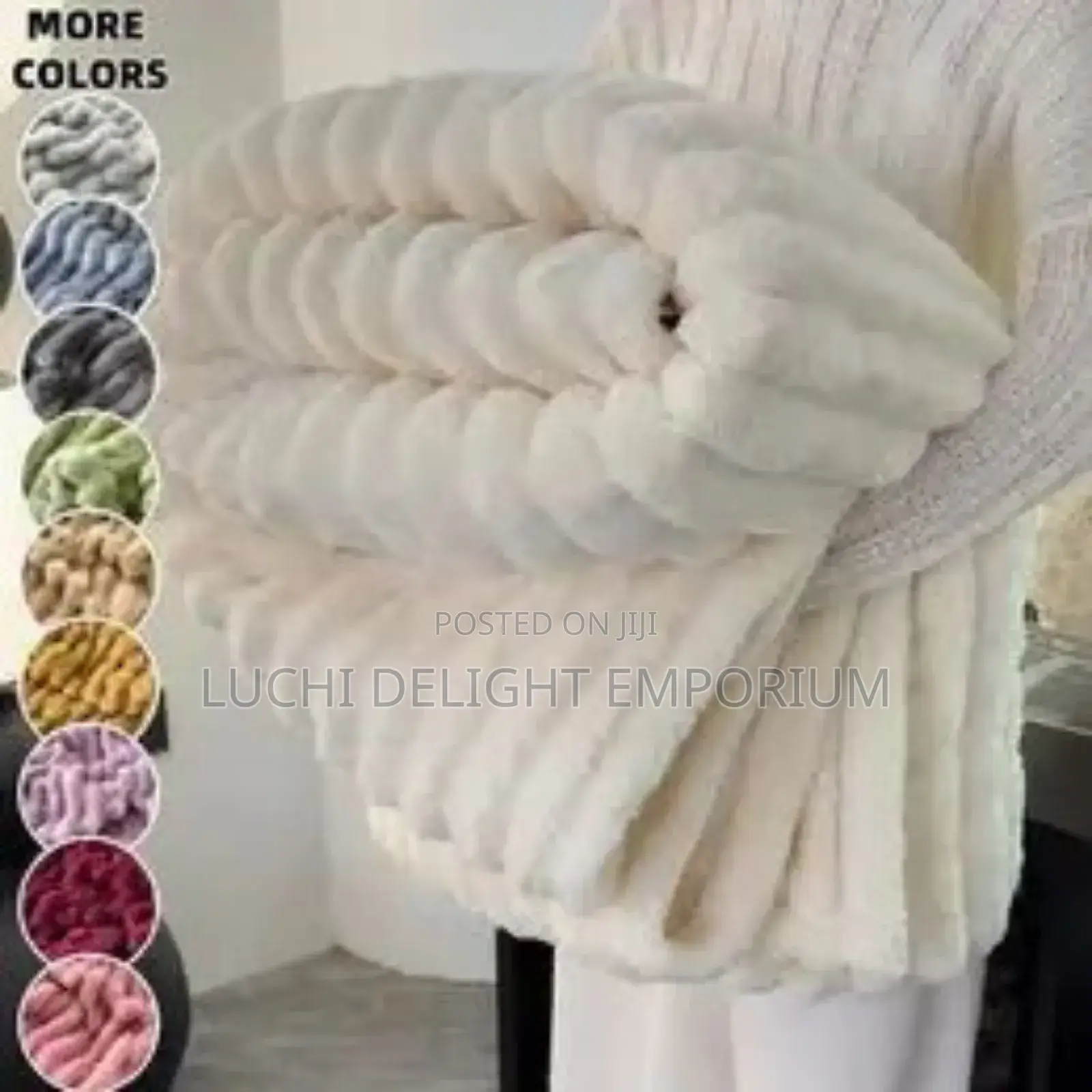 Luxuriously Soft Fluffy Fur Rabbit Blanket Available!