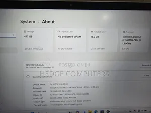 Laptop HP EliteBook 840 G7 16GB Intel Core I7 SSD 512GB