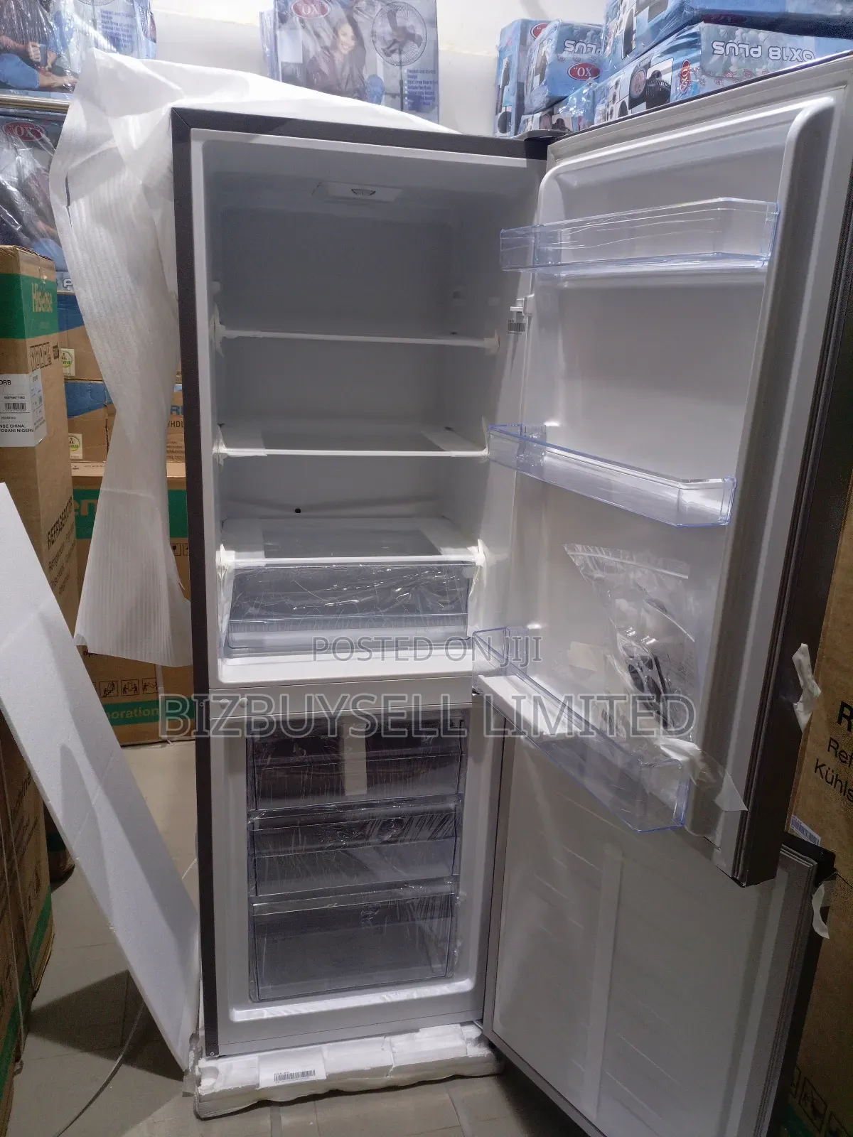 Double Doors Hisence Down Freezers Refrigerator, 225l.
