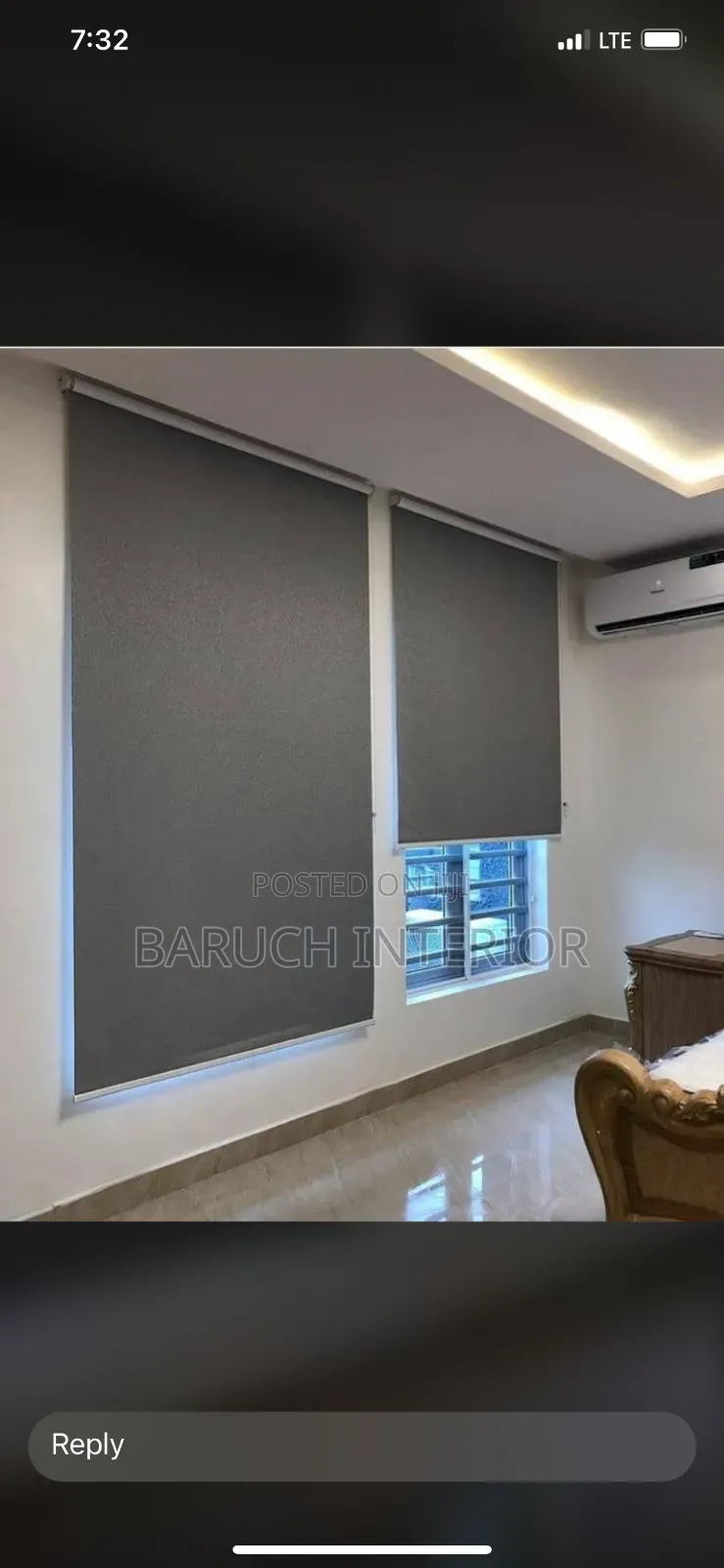 Roller Blind for Office Use